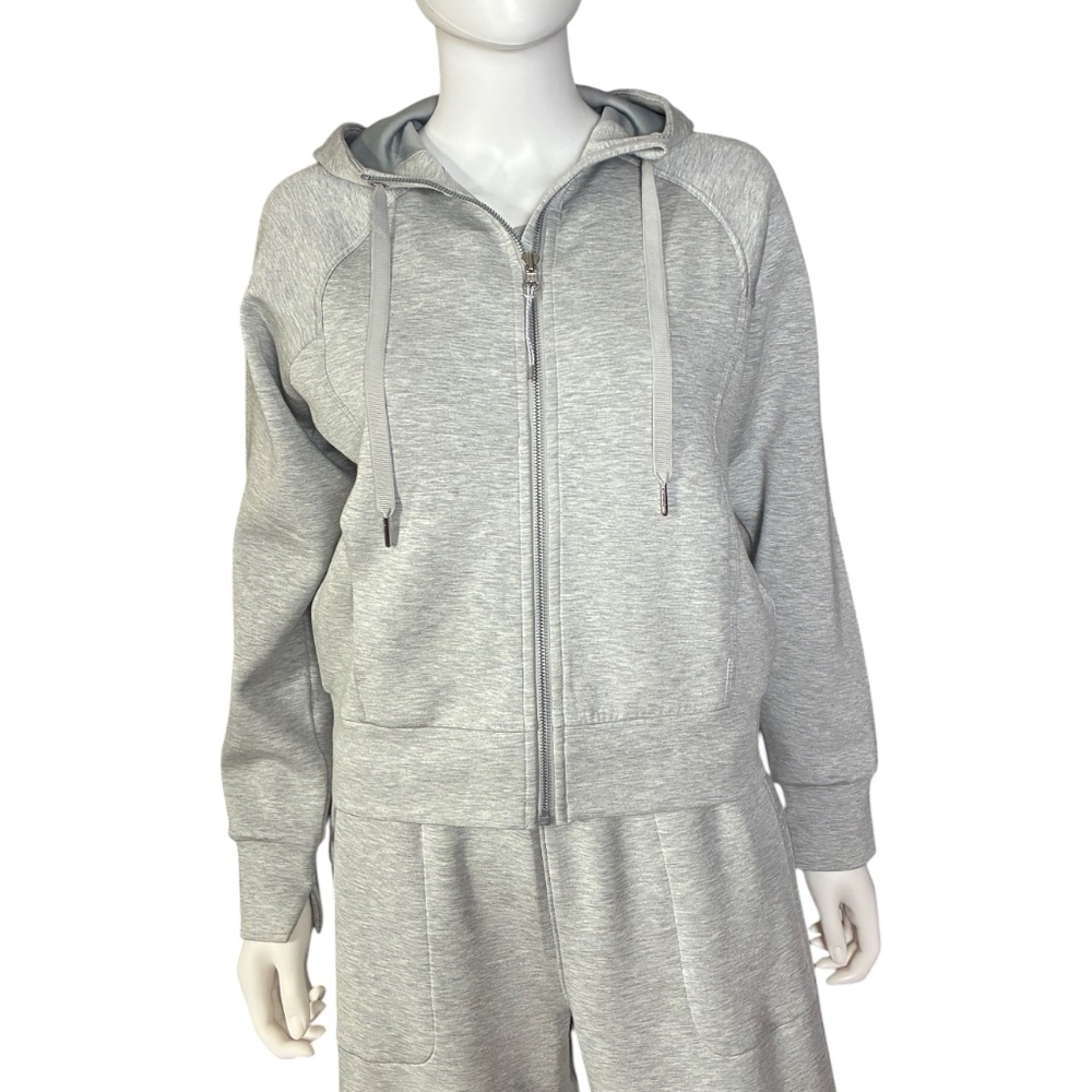 SPANX AirEssentials Zip Front Hoodie Gray Size XS - Picture 2 of 7